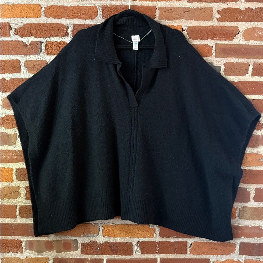 a new day Charcoal Knit Poncho